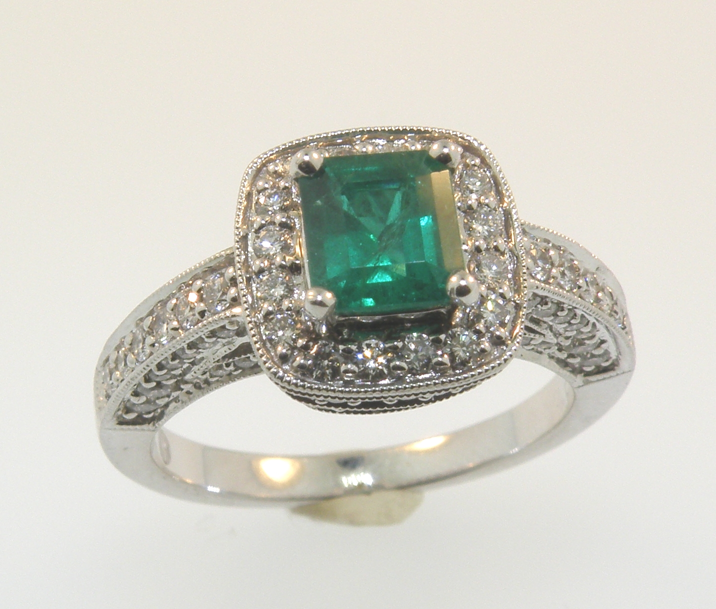 Emerald and Diamond Ring