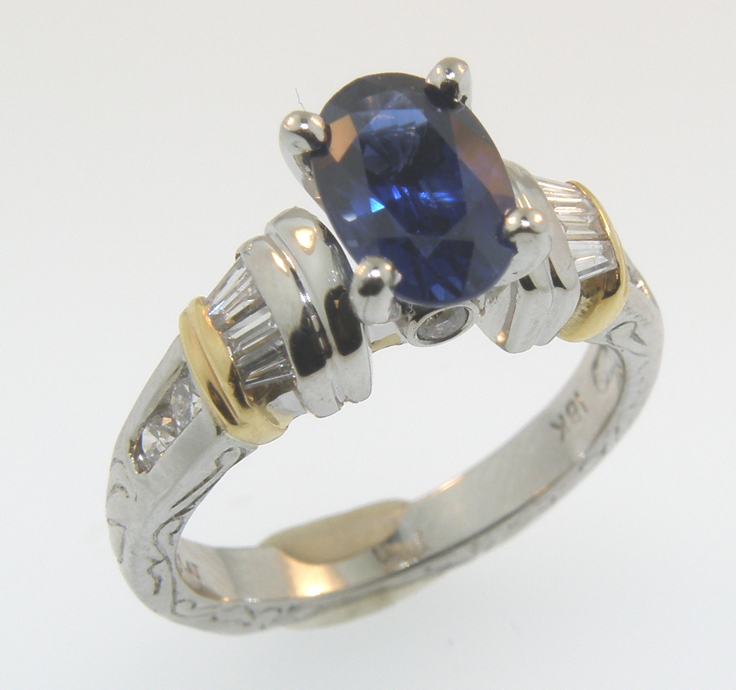 Sapphire and Diamond Ring