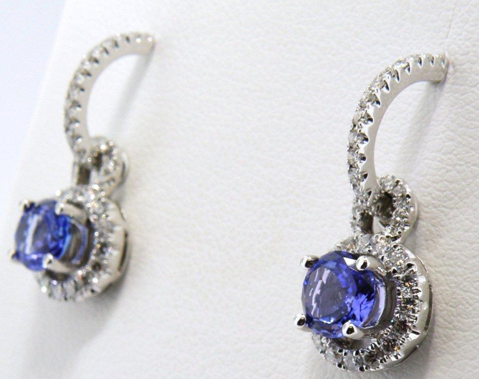 Tanzanite and Diamond Earrings