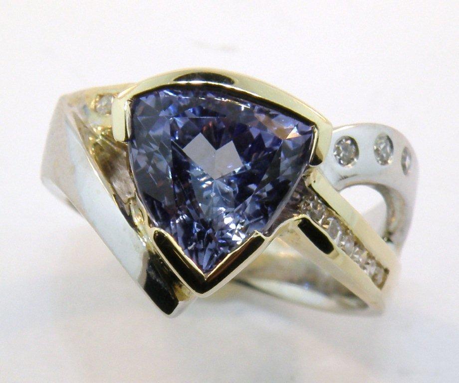 Tanzanite and Diamond Ring